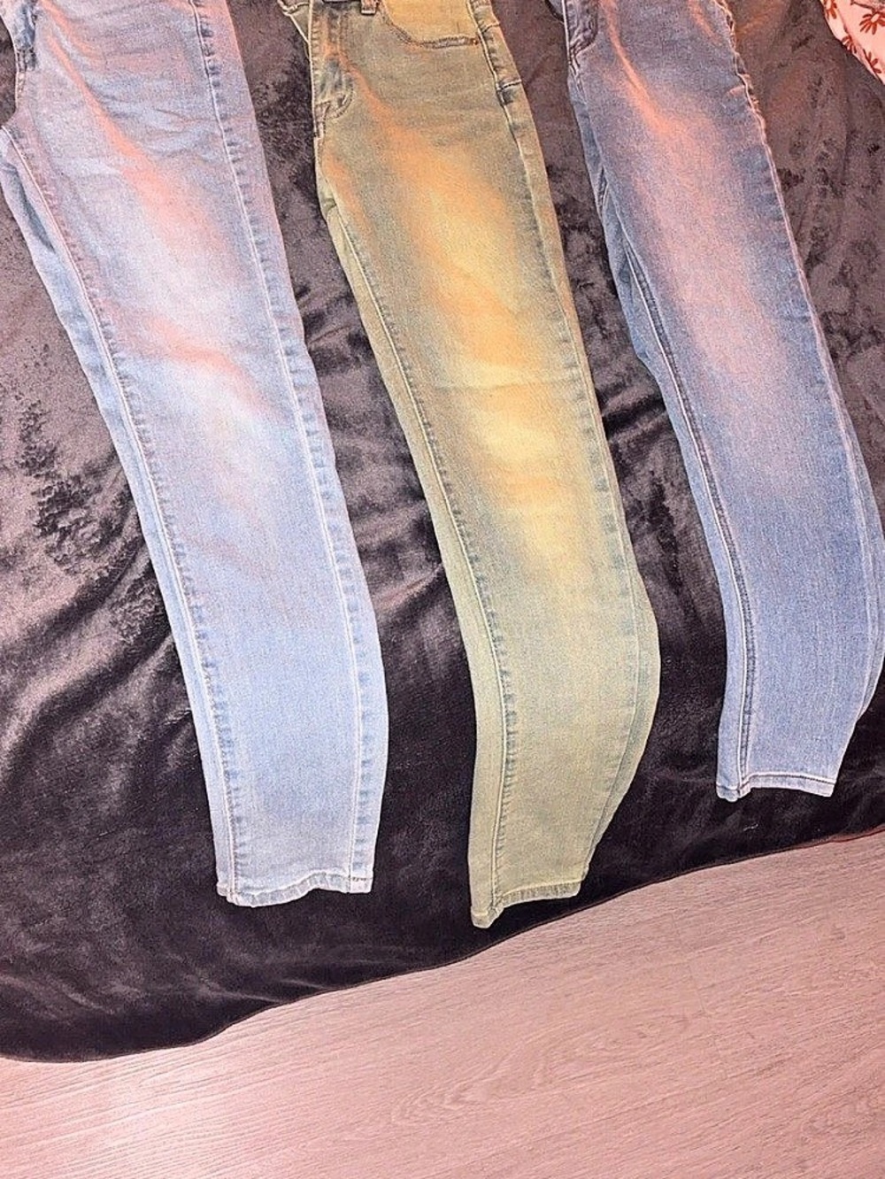 Fashion Nova Wifey High Rise Booty Lifter Jeans Skinny Jeans Blue & Green